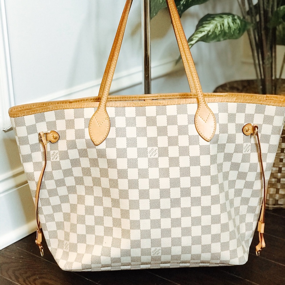 LOUIS VUITTON DAMIER AZUR NEVERFULL GM!